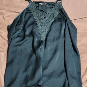 Satin lace top